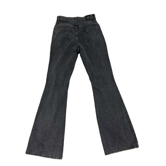 BDG Stretch High Rise Flare Jeans Women's 27 Distressed Black Y2K‎ 31"Inseam - Picture 2 of 9